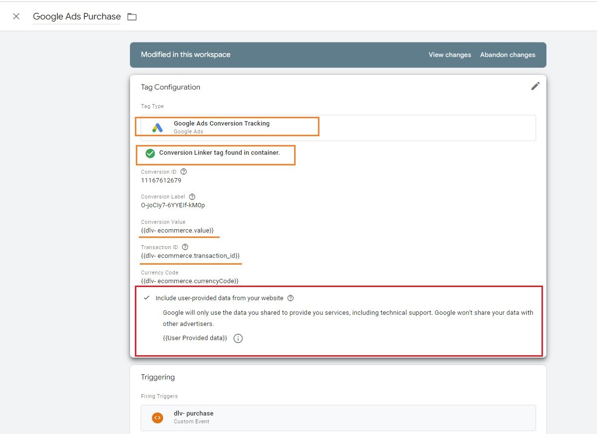 Google Ads Enhanced Conversions Setup