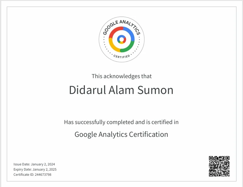 Google Analytics Certification