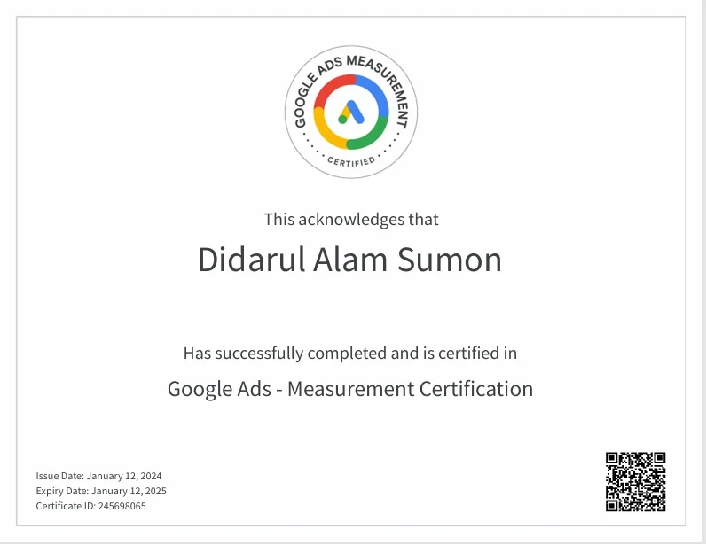 Google Ads Measurement- Certification